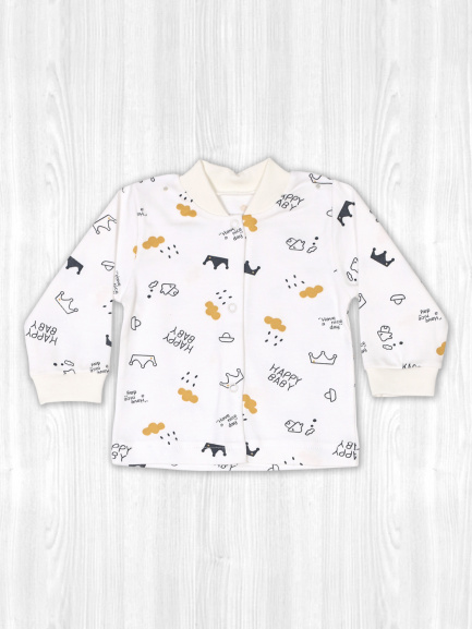 Кофта для новорожденного счастье/желтый