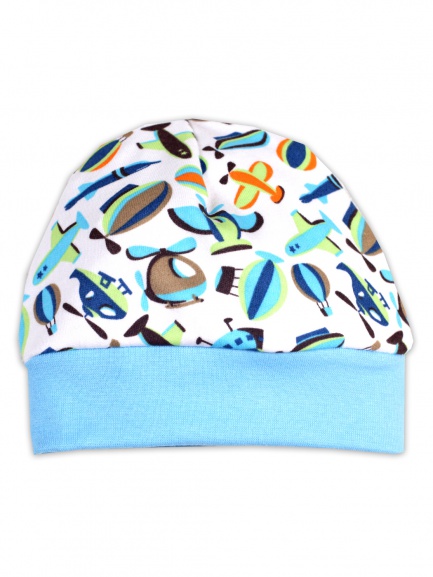 Шапочка детская "шары/голубой"