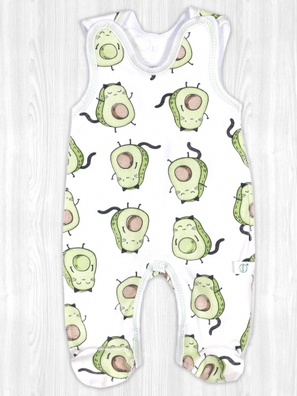 Ползунки детские Крошка кот/авокадо