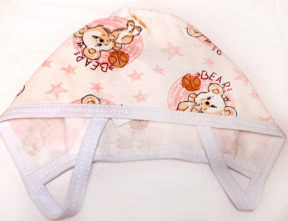 Чепчик bear/белый