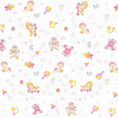 Пеленка фланель пупсик/розовый