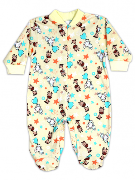 Комбинезон интерлок флайзай/желтый