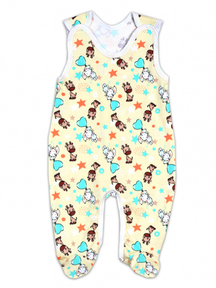 Ползунки детские на кнопках флайзай/жел