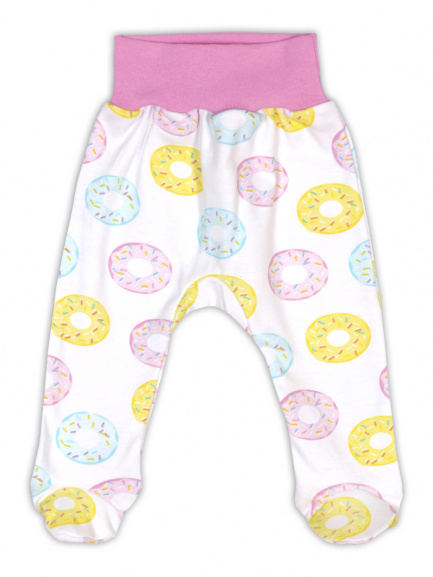 Ползунки на рибане пончики/белый