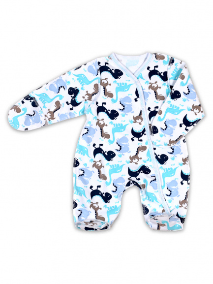 Комбинезон "Крошка" дино/мята