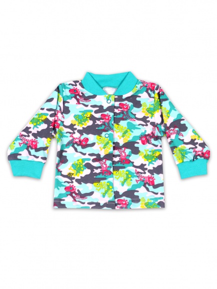 Кофта для новорожденного дино/ментол