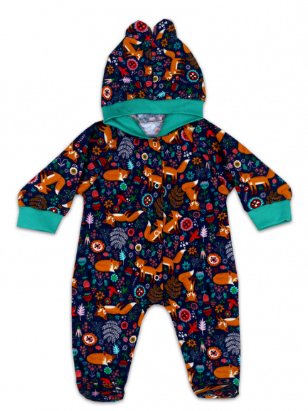 Комбинезон с ушками Лиса/фиолет