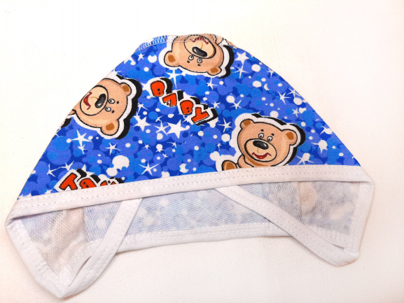 Чепчик медвежонок Baby/фиолетовый