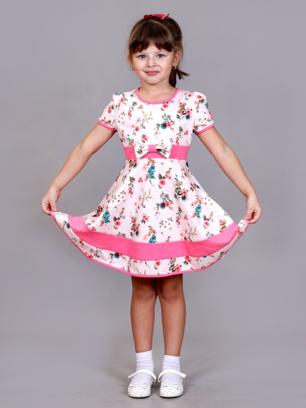 Платье летнее с коротким рукавом