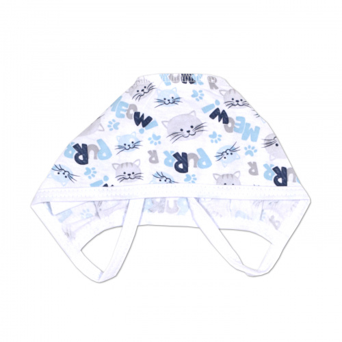 Чепчик детский трикотажный Котик/мяу