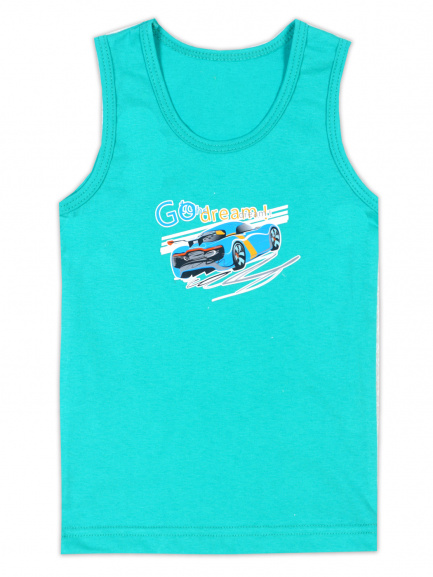 Майка для детей с рисунком изумруд