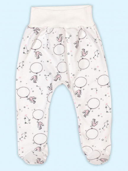 Ползунки на рибане шарик/розовый