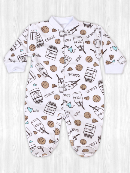 Комбинезон начес молоко/бежевый