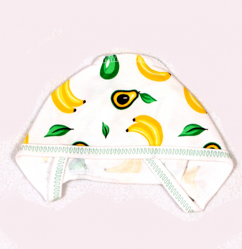 Чепчик "Крошка" бананы/авокадо