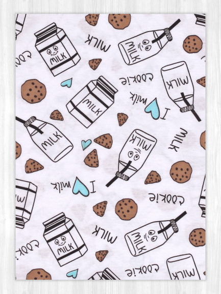 Пеленка трикотаж молоко/бежевый