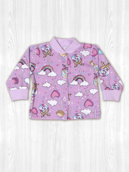 Кофта детская на кнопках чупсики