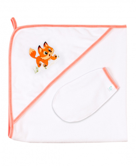 Пелёнка купальная с рукавичкой