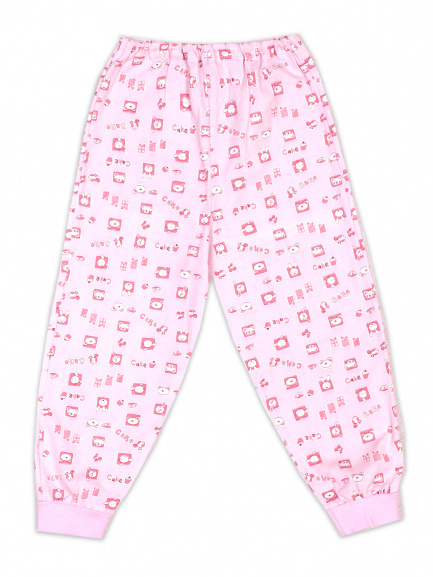 Ползунки с манжетой для новорожденных Ассорти розовое