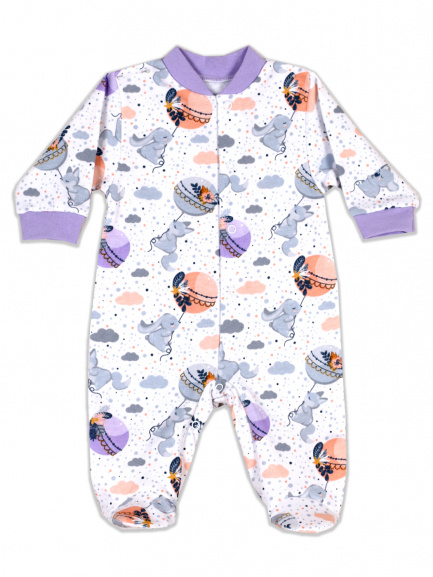 Комбинезон начес шары/персик