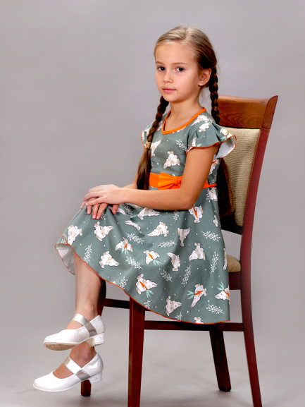 Платье детское морковка