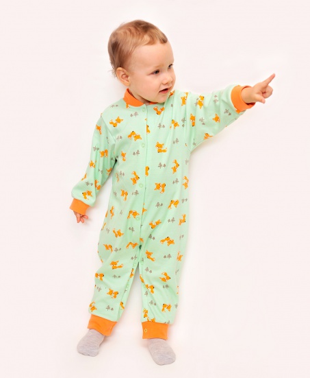 Комбинезон интерлок Зелёный