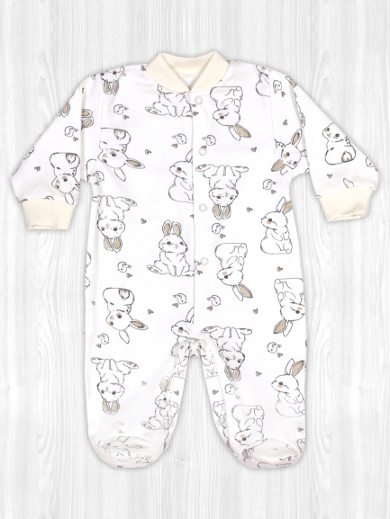 Комбинезон интерлок крольчата/милые