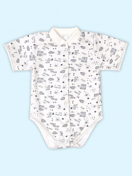 Боди для новорожденных облака/серый