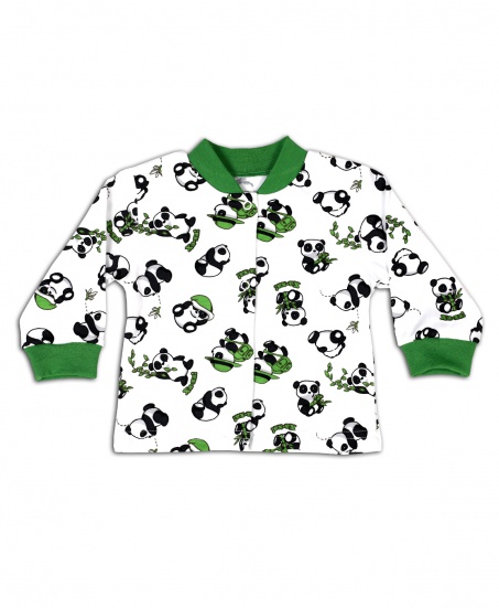 Кофта для новорожденного Панда-белый