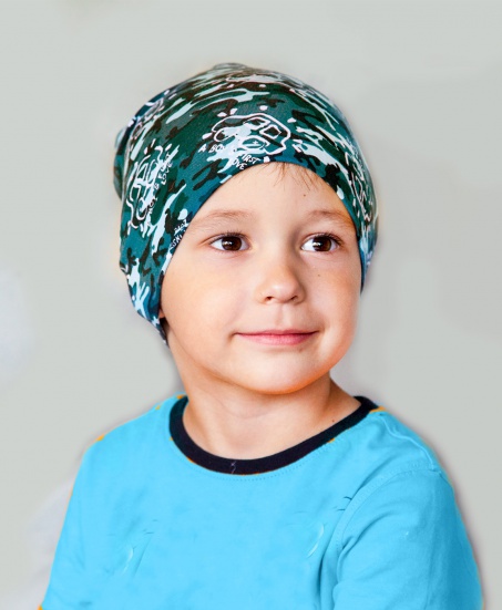 Шапка изумруд