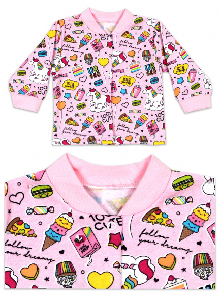 Кофта для новорожденного Единороги