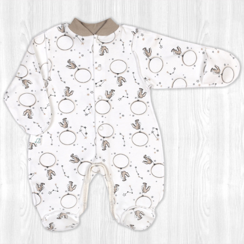 Комбинезон "Крошка" шарик/бежевый