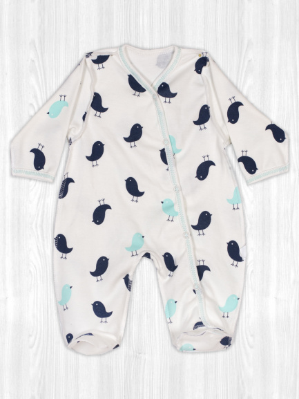 Комбинезон интерлок птички/невелички