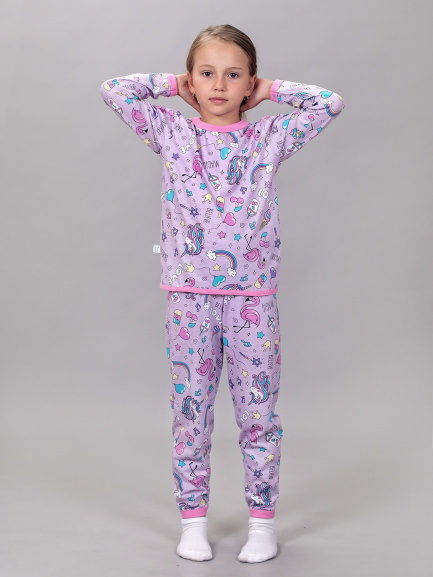 Пижама для детей фламинго/сиренерозовый (оз)