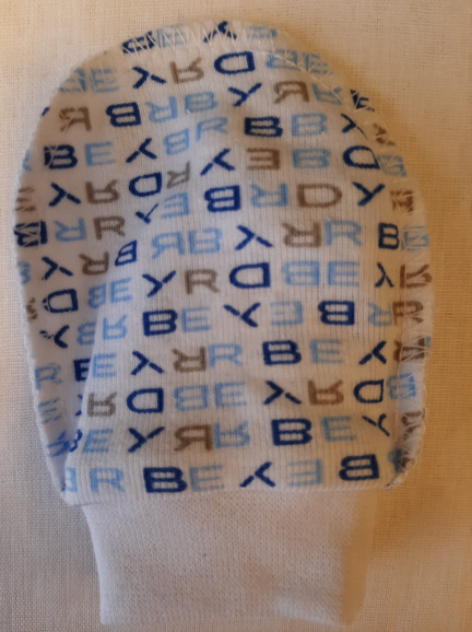 Рукавички алфавит/белый