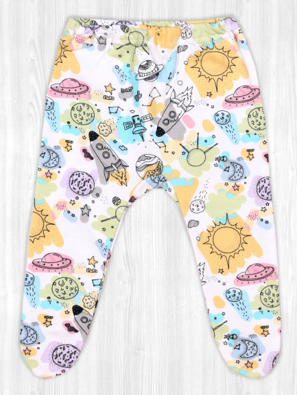 Ползунки для новорожденных на резинке вселенная
