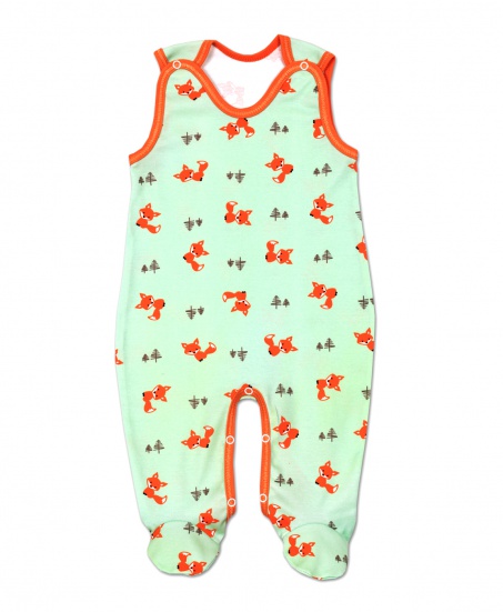 Ползунки детские на кнопках Лисички