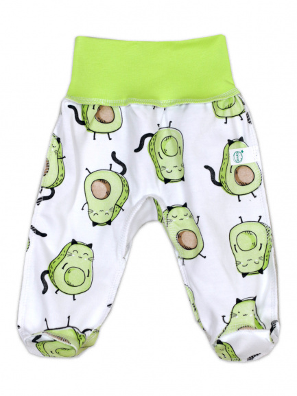 Ползунки детские Крошка на рибане кот/авокадо