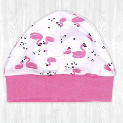 Шапочка детская лебеди