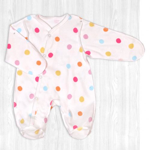 Комбинезон "Крошка" горошки/разные