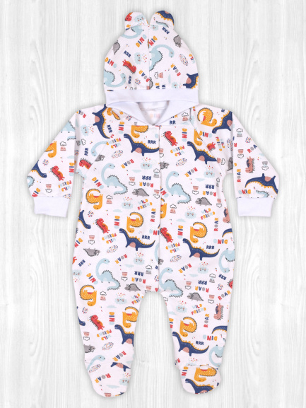 Комбинезон с ушками дино/разные