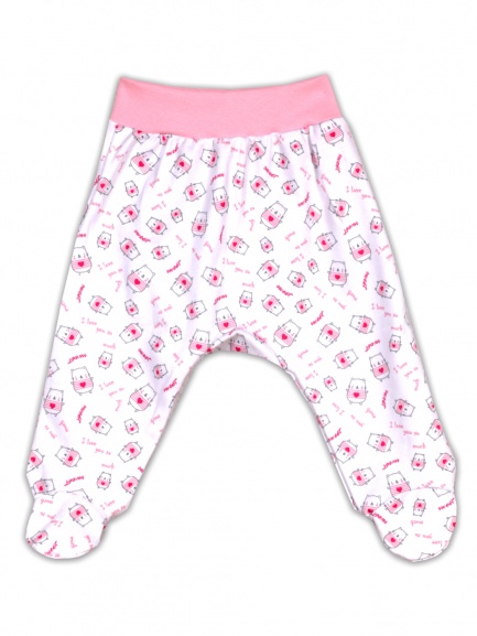 Ползунки на рибане полоска/розовый