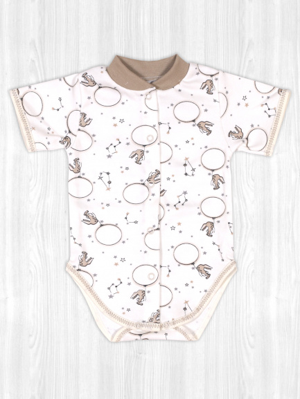 Боди для новорожденных шарик/бежевый