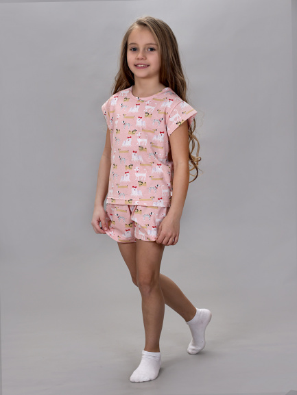 Пижама для девочки футболка+шорты