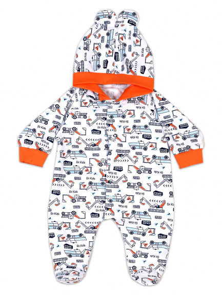 Комбинезон с ушками транспорт