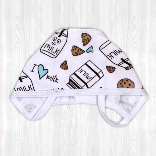 Чепчик молоко/беж