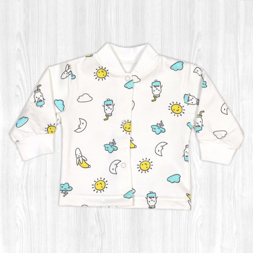 Кофта для новорожденного солнце/милк начес