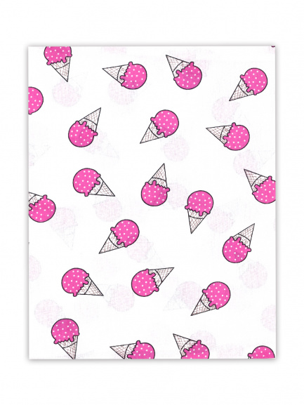 Наволочка 40*60см Н60 Рожок/розовый