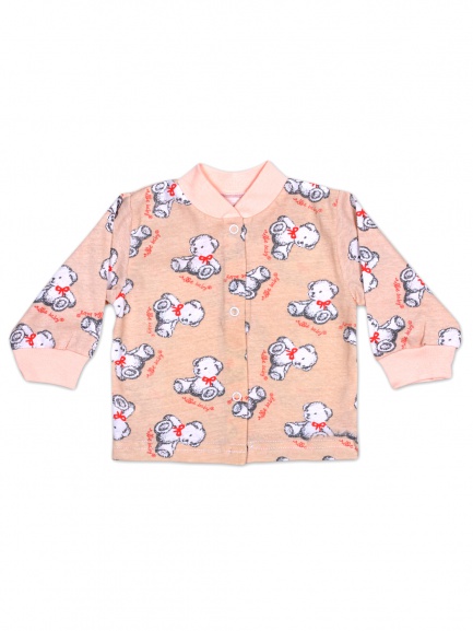 Кофта детская на кнопках мишки/бежевый