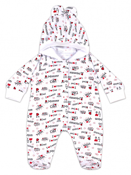 Комбинезон с ушками люблю маму