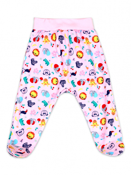 Ползунки на рибане Зебра/роз